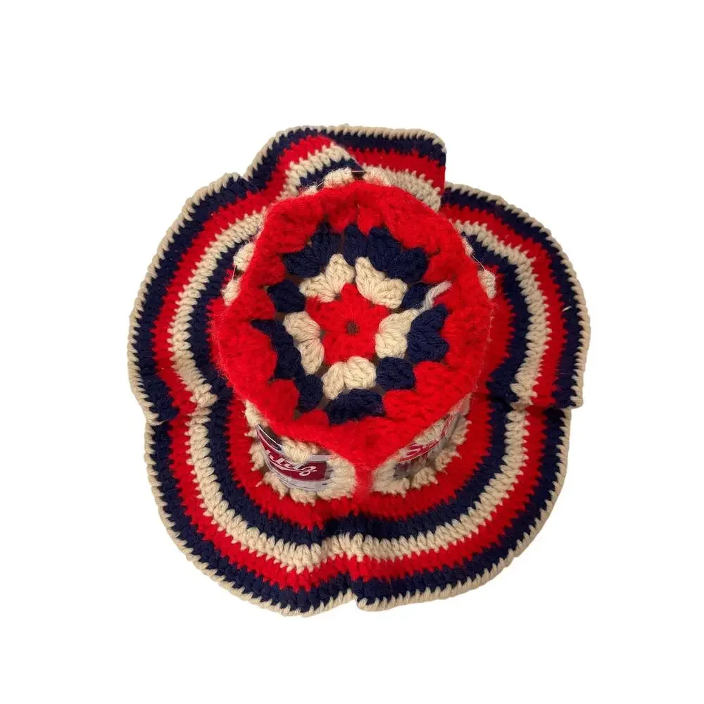 VTG Crochet Beer Can Hat Americana Schmidt‎ Schlitz Olympia Novelty Breweriana